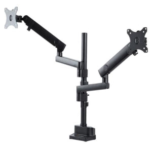 Startech.com Brazo de Soporte para Dos Monitores - Base Articulada de Altura Ajustable para 2 Monitores Vesa de Hasta 32 Pulgadas 8kg - Altura Ajustable - 2 Pantalla(s) Admitidas - 81.3CM (32") para