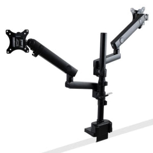 Startech.com Brazo de Soporte para Dos Monitores - Base Articulada de Altura Ajustable para 2 Monitores Vesa de Hasta 32 Pulgadas 8kg - Altura Ajustable - 2 Pantalla(s) Admitidas - 81.3CM (32") para