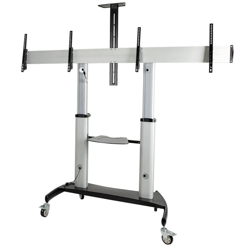 Carrito Soporte TV StarTech.com STNDMTVDUO | Para 2 TVs de 37 a 60 Pulgadas, Capacidad de 109.77kg