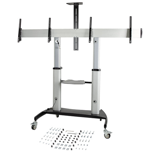 Carrito Soporte TV StarTech.com STNDMTVDUO | Para 2 TVs de 37 a 60 Pulgadas, Capacidad de 109.77kg