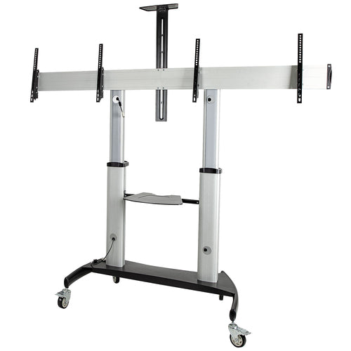 Carrito Soporte TV StarTech.com STNDMTVDUO | Para 2 TVs de 37 a 60 Pulgadas, Capacidad de 109.77kg