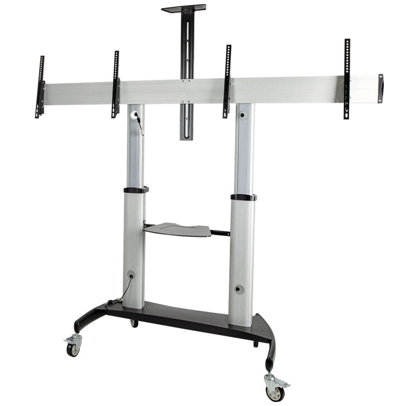 Carrito Soporte TV StarTech.com STNDMTVDUO | Para 2 TVs de 37 a 60 Pulgadas, Capacidad de 109.77kg