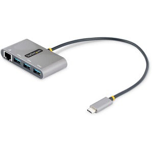 Startech.com Hub Adaptador USB-C con Ethernet de 3 Puertos USB-A - Red Gigabit - USB 3.0 5gbps - Concentrador USB Tipo C a USB a - Soporte Uasp - 3 Total USB Port(s)1 Puerto(s) de Red (rj-45) -