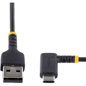 Startech.com Cable 1m USB a a USB C Acodado en Ángulo Recto - Cable USB-C de Carga Rápida de Alta Resistencia - USB 2.0 a a USB TIPO-C - Cable For Dispositivo Periférico, Ipad Pro, Ipad Mini,