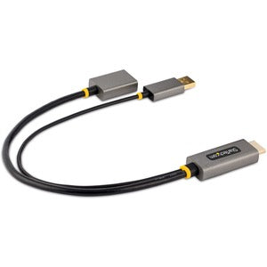 Startech.com Cable 30CM Adaptador HDMI a Displayport - Activo - 4k 60hz - Convertidor HDMI 2.0 a Dp 1.2 - Hdr - Alimentado Por USB - 1 X HDMI 2.0 Digital Audio/video - Male