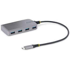 Startech.com Hub USB-C de 4 Puertos USB-A - USB 3.0 5gbps - Alimentado Por el Bus - Hub Concentrador USB Tipo C de 4 Puertos USB-A - Soporte Uasp - 5 Total USB Port(s) - Pc, Mac, Linux, Android,