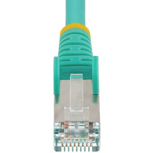 Startech.com Cable de 0.9m de Red Ethernet Cat6a - Aguamarina - Lszh - 10GB - 500MHZ - Poe++ de 100w - Snagless Sin Pestillo - RJ-45 S/ftp - Cable For Dispositivo de Red - 10gbit/s - Cable de