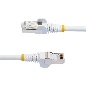 Startech.com Cable de 3m de Red Ethernet Cat6a - Blanco - Lszh - 10GB - 500MHZ - Poe++ de 100w - Snagless Sin Pestillo - RJ-45 - S/ftp - Cable For Dispositivo de Red - 10gbit/s - Cable de Conexión -