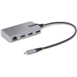 Hub USB-C StarTech.com 5G3AGBB | 3 Puertos USB-A, Ethernet RJ-45, Soporte UASP