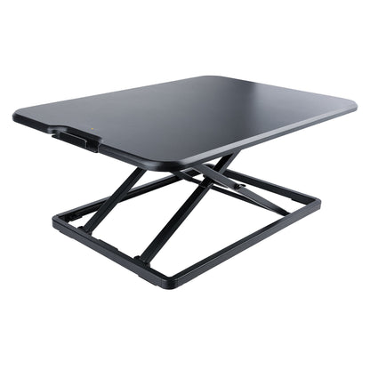 Startech.com Convertidor de Escritorio Bipedestación de Pie y Sentado para Laptop - Hasta 8kg - Elevador de Altura Ajustable - 8kg Capacidad de Carga - 4.6CM Altura X 47CM Ancho - Mesa - Acero - Negro