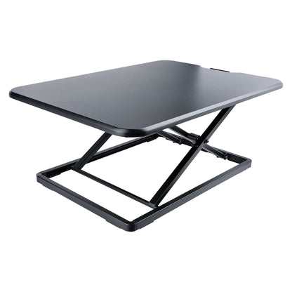 Startech.com Convertidor de Escritorio Bipedestación de Pie y Sentado para Laptop - Hasta 8kg - Elevador de Altura Ajustable - 8kg Capacidad de Carga - 4.6CM Altura X 47CM Ancho - Mesa - Acero - Negro