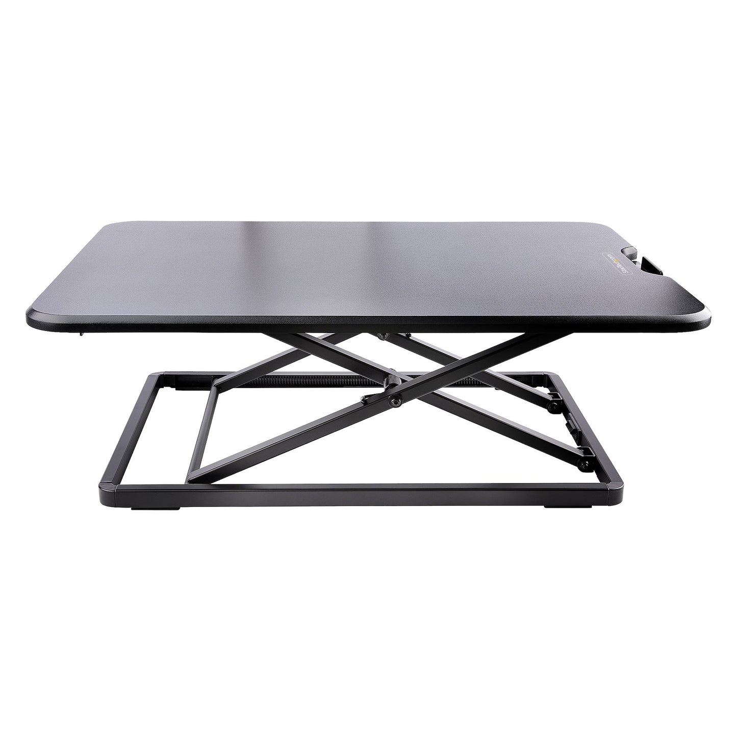 Startech.com Convertidor de Escritorio Bipedestación de Pie y Sentado para Laptop - Hasta 8kg - Elevador de Altura Ajustable - 8kg Capacidad de Carga - 4.6CM Altura X 47CM Ancho - Mesa - Acero - Negro
