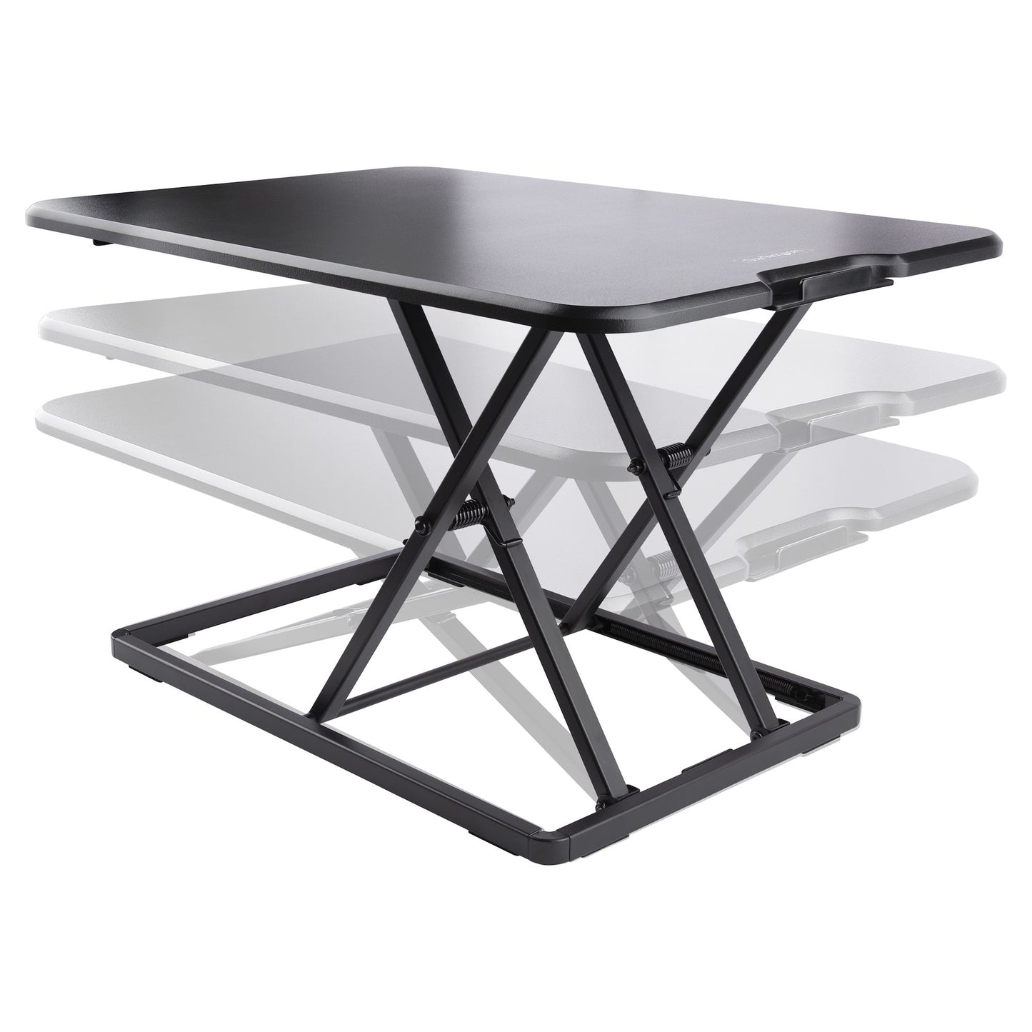 Startech.com Convertidor de Escritorio Bipedestación de Pie y Sentado para Laptop - Hasta 8kg - Elevador de Altura Ajustable - 8kg Capacidad de Carga - 4.6CM Altura X 47CM Ancho - Mesa - Acero - Negro