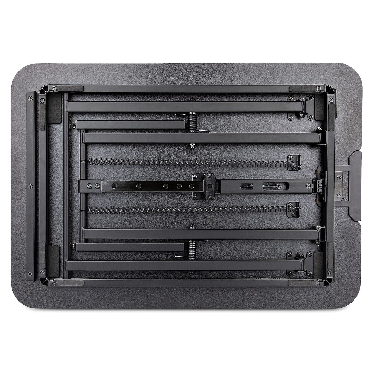 Startech.com Convertidor de Escritorio Bipedestación de Pie y Sentado para Laptop - Hasta 8kg - Elevador de Altura Ajustable - 8kg Capacidad de Carga - 4.6CM Altura X 47CM Ancho - Mesa - Acero - Negro