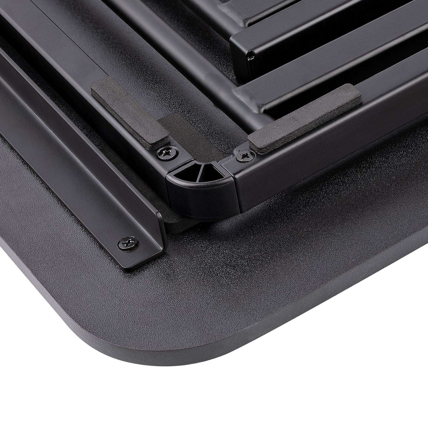 Startech.com Convertidor de Escritorio Bipedestación de Pie y Sentado para Laptop - Hasta 8kg - Elevador de Altura Ajustable - 8kg Capacidad de Carga - 4.6CM Altura X 47CM Ancho - Mesa - Acero - Negro
