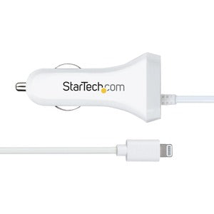 Cable Cargador de Coche StarTech.com USBLT2PCARW2 | Espiral 1m, 12W, 2x USB