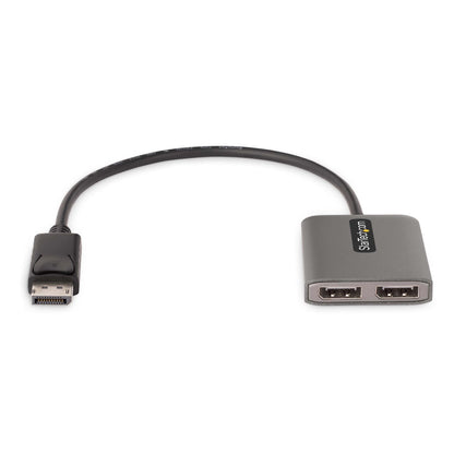 Startech.com Hub Mst de 2 Puertos Displayport 1.4 - Divisor Splitter Dp para 2 Monitores - Adaptador Dp a 2x Dp 5k 60hz - Solo Windows - 3840 × 2160 - Displayport - USB