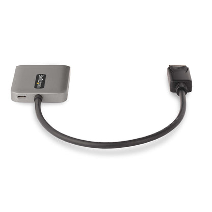Startech.com Hub Mst de 2 Puertos Displayport 1.4 - Divisor Splitter Dp para 2 Monitores - Adaptador Dp a 2x Dp 5k 60hz - Solo Windows - 3840 × 2160 - Displayport - USB