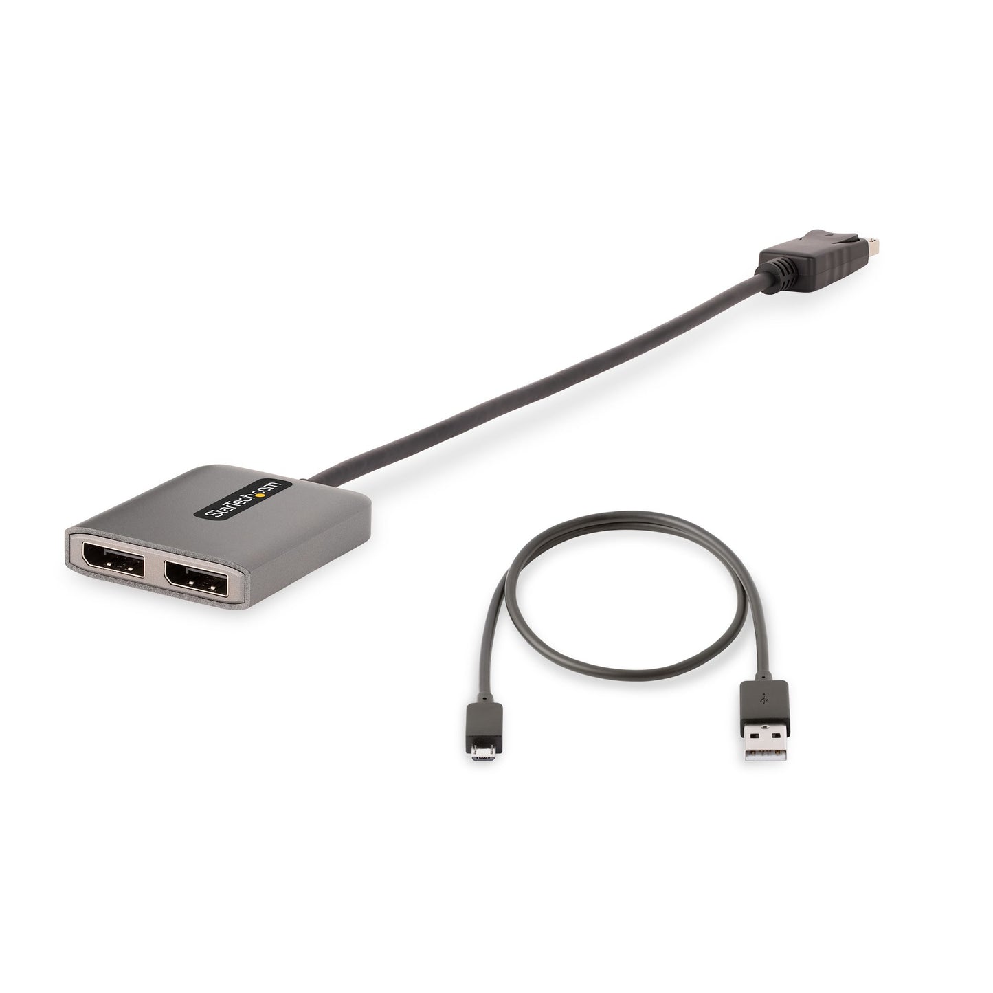 Startech.com Hub Mst de 2 Puertos Displayport 1.4 - Divisor Splitter Dp para 2 Monitores - Adaptador Dp a 2x Dp 5k 60hz - Solo Windows - 3840 × 2160 - Displayport - USB