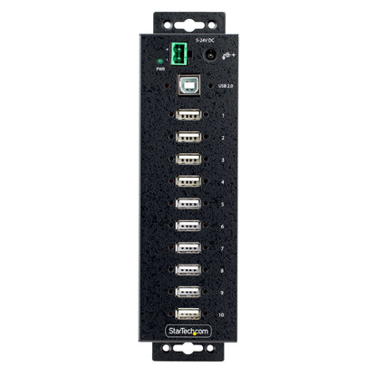 Hub USB StarTech.com USB210AIND | 10 Puertos USB 2.0, Protección ESD Nivel 4