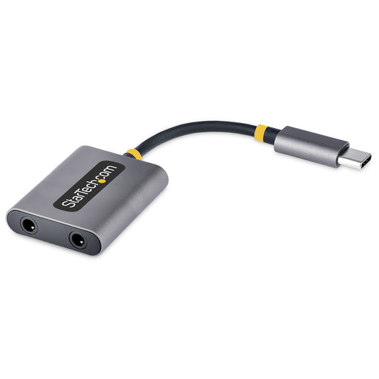 Divisor USB-C StarTech.com USBC-AUDIO-SPLITTER | Adaptador a 2 Audífonos, DAC Externo 3.5mm