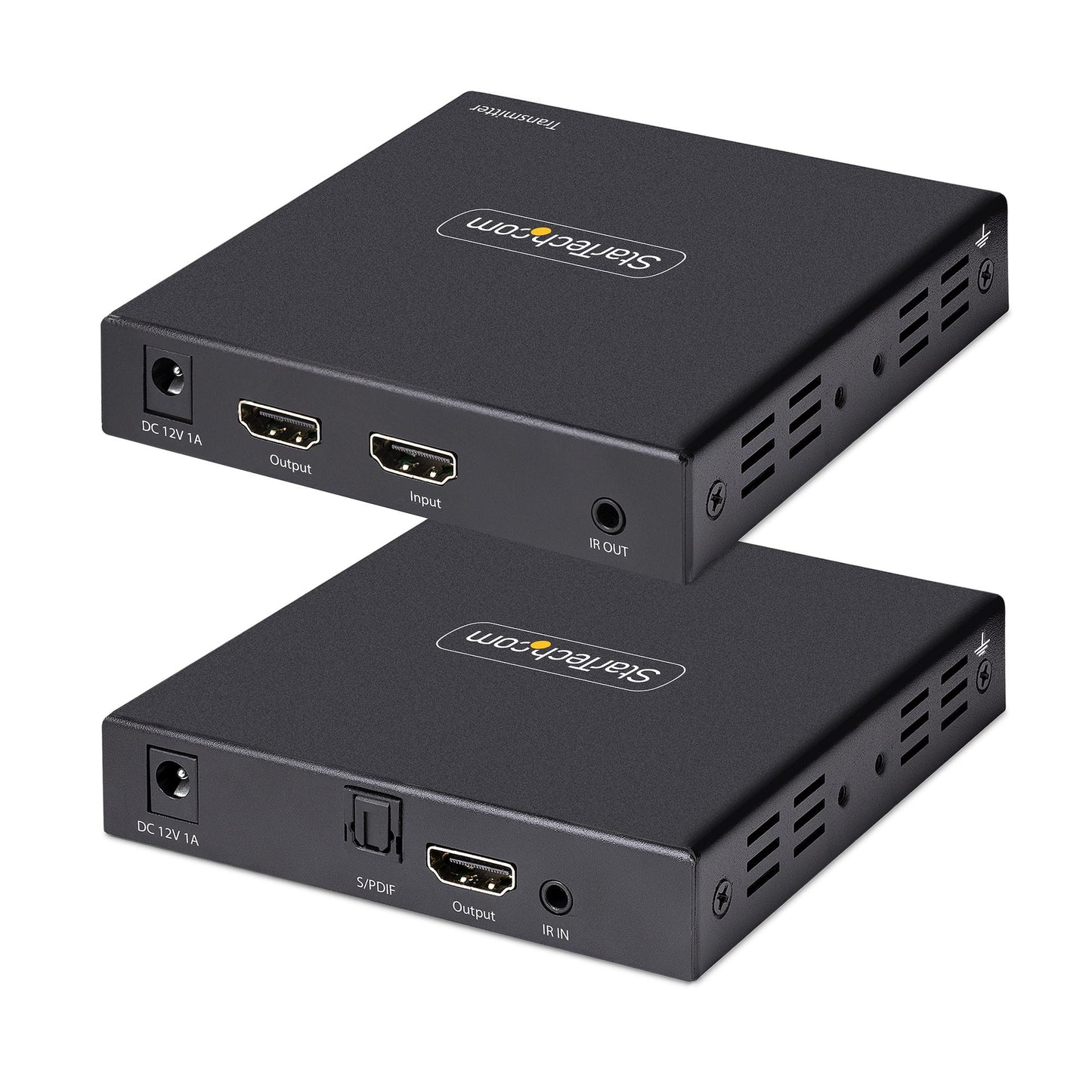 Startech.com Extensor de Video HDMI 4k Por Cable Cat5/cat6 Ethernet - 4k 60hz Hdr - 70m - S/pdif - Juego Transmisor y Receptor - 2 X Red (rj-45) - 3 X HDMI - 70.10m Alcance Extendido - Metálico