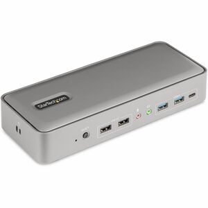 Docking Station StarTech.com 129N-USBC-KVM-DOCK | 2 Monitores 4K 60Hz, 5 Puertos USB