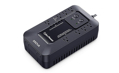 Ups Standby Cyberpower Ec550g - 550va/330w - Compacto - 8hora(s) Recharge - 2minuto(s) STAND-BY - 120 V Ac Entrada - 120 V Ac Salida - 8 X Nema 5-15R Receptacle(s) - Señal Senosoidal Simulada - USB -