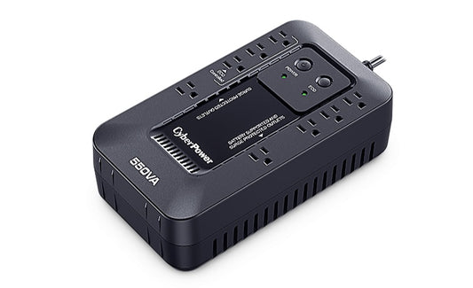 Ups Standby Cyberpower Ec550g - 550va/330w - Compacto - 8hora(s) Recharge - 2minuto(s) STAND-BY - 120 V Ac Entrada - 120 V Ac Salida - 8 X Nema 5-15R Receptacle(s) - Señal Senosoidal Simulada - USB -