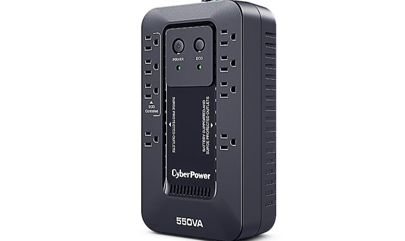Ups Standby Cyberpower Ec550g - 550va/330w - Compacto - 8hora(s) Recharge - 2minuto(s) STAND-BY - 120 V Ac Entrada - 120 V Ac Salida - 8 X Nema 5-15R Receptacle(s) - Señal Senosoidal Simulada - USB -