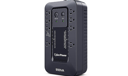 Ups Standby Cyberpower Ec550g - 550va/330w - Compacto - 8hora(s) Recharge - 2minuto(s) STAND-BY - 120 V Ac Entrada - 120 V Ac Salida - 8 X Nema 5-15R Receptacle(s) - Señal Senosoidal Simulada - USB -