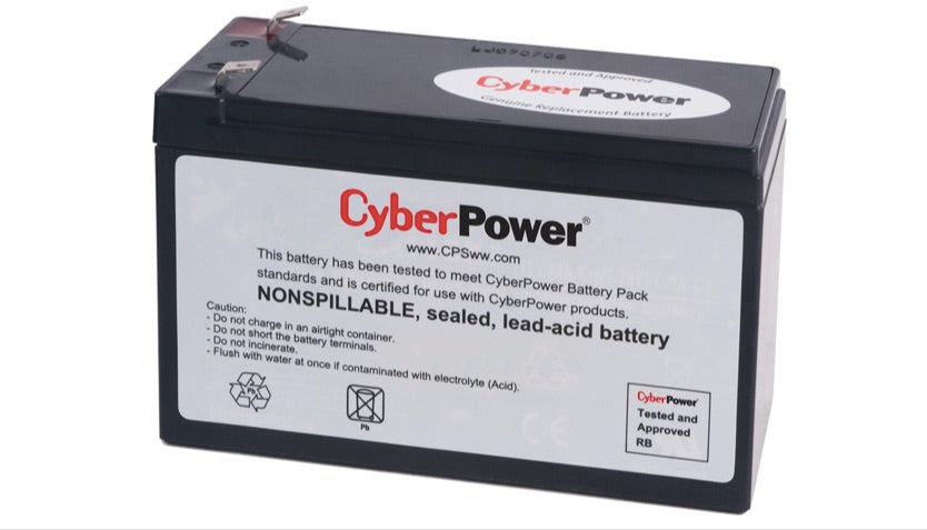 Unidad de Batería Cyberpower Rb1280 - 7200mah - 12v Dc - Lead Acid