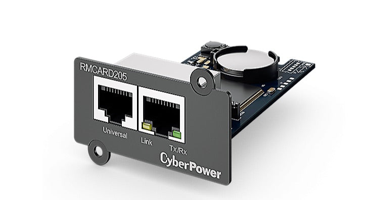 Adaptador de Gestión de Alimentación CyberPower RMCARD205 | 2 Puertos RJ-45, Conexión Remota