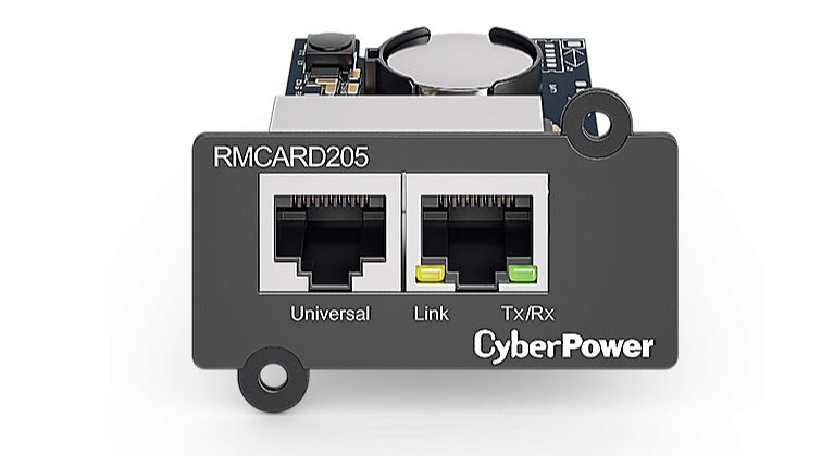 Adaptador de Gestión de Alimentación CyberPower RMCARD205 | 2 Puertos RJ-45, Conexión Remota
