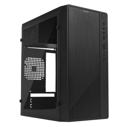 Gabinete Acteck Kioto AC-939539 | Mini Torre M-ATX, Fuente ATX 500W, 2x USB 2.0