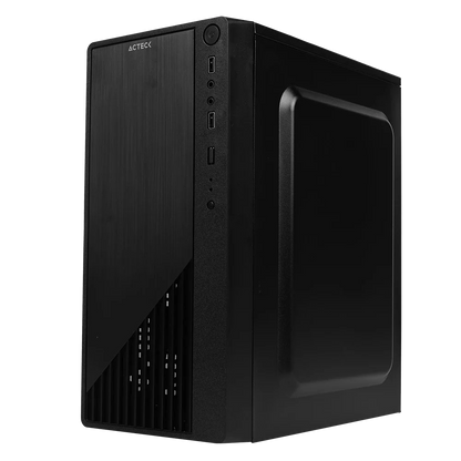 Gabinete Acteck Kioto AC-939539 | Mini Torre M-ATX, Fuente ATX 500W, 2x USB 2.0