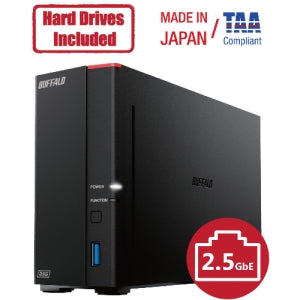 Nas 1 Bahía Linkstation 710d Series, 8TB (incluye 1 HDD de 8tb), Sistema de Almacenamiento en Red RJ-45 2.5 Gigabit, USB 3.2,  Compatible con Windows & Mac, Personal Cloud Storage con Acceso Remoto
