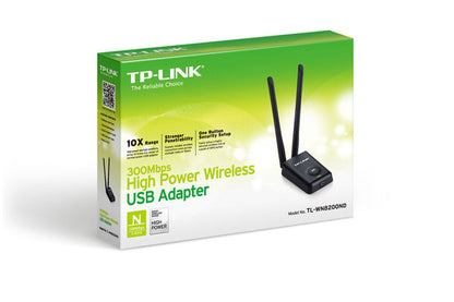 Adaptador USB Inalámbrico TP-Link TL-WN8200ND | 300 Mbps, Alta Potencia