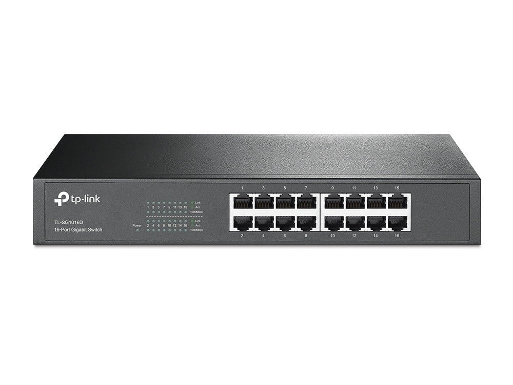 TP-LINK Switch No Administrable de 16 Puertos Gigabit 10/100/1000.