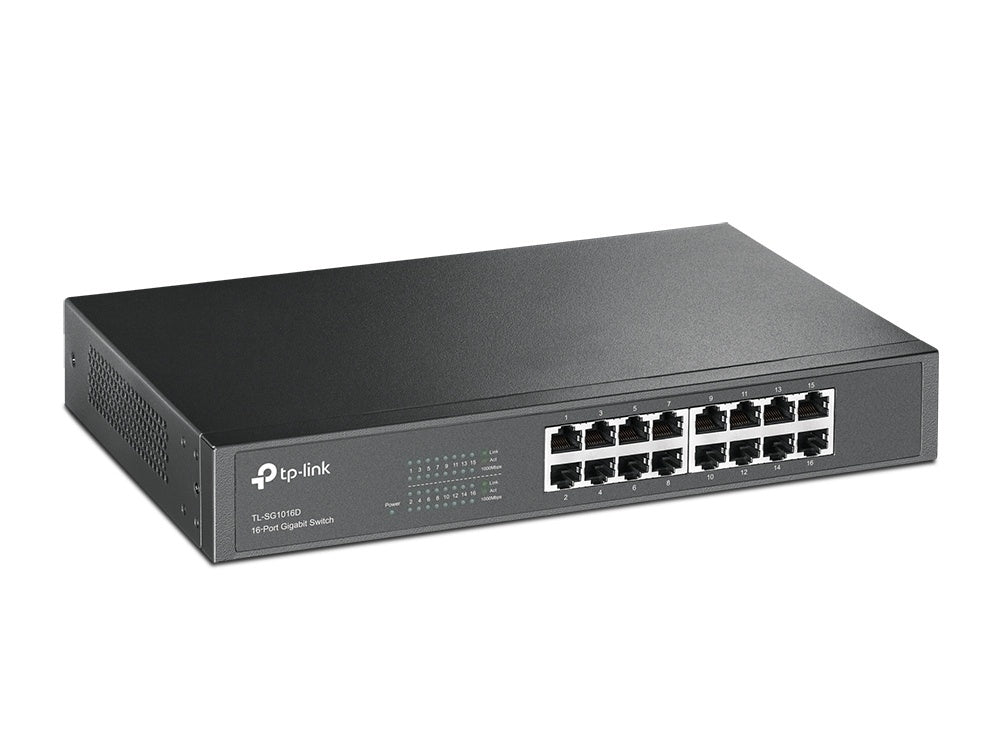 TP-LINK Switch No Administrable de 16 Puertos Gigabit 10/100/1000.