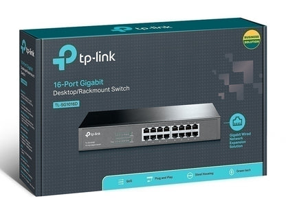 TP-LINK Switch No Administrable de 16 Puertos Gigabit 10/100/1000.