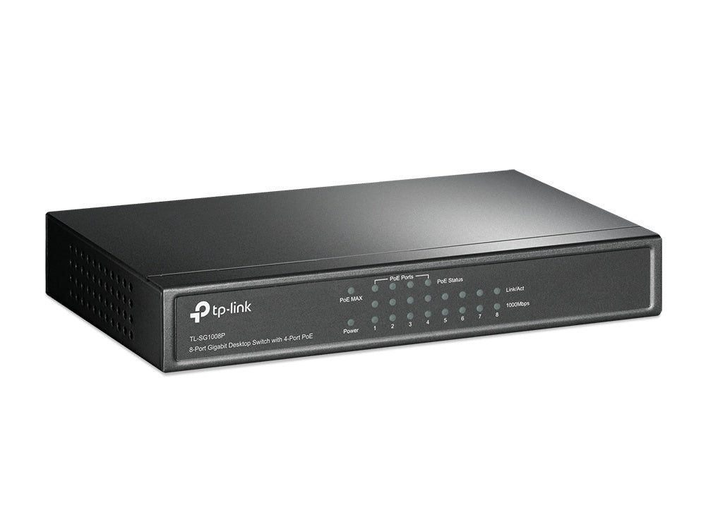 TP-LINK Switch de Escritorio Gigabit de 8 Puertos con 4 Puertos Poe+