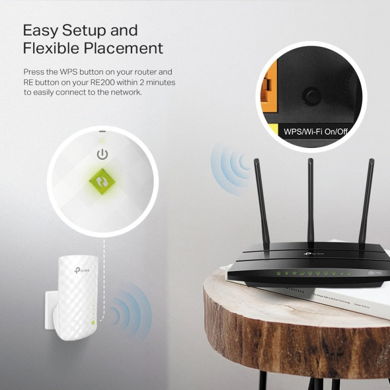 TP-LINK Repetidor de WIFI Doble Banda Ac750
