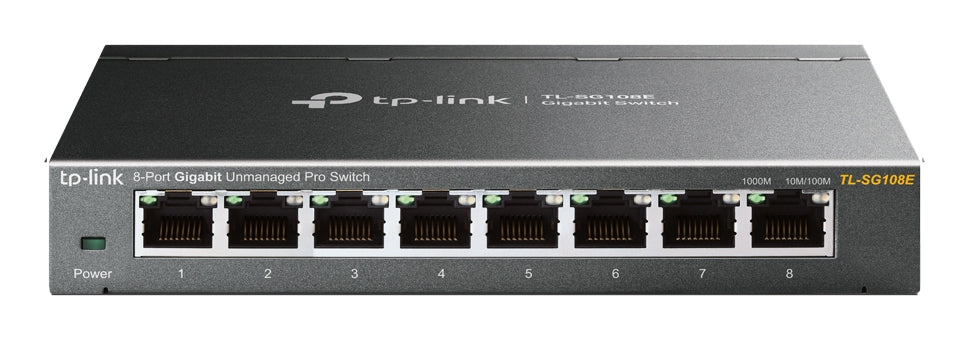 Conmutador Ethernet TP-Link TL-SG108E | 8 Puertos, 10/100/1000 Mbps