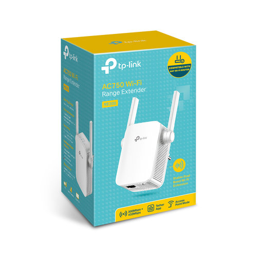 Repetidor de WIFI TP-Link RE205 | Doble Banda AC750, Amplificación de Señal
