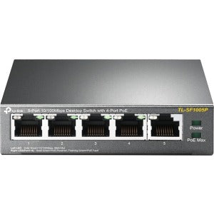 TP-LINK Switch de Escritorio de 5 Puertos a 10/100 Mbps con Poe en 4 Puertos