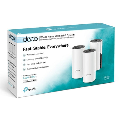 TP-LINK Solución para Hogar Inteligente WIFI Mesh Deco M4 de 3 Piezas Ac1200