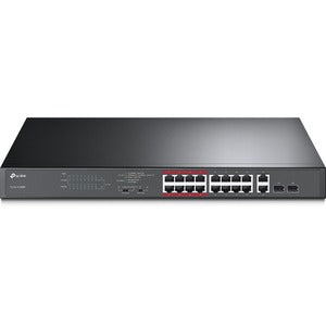 TP-LINK Switch de Montaje en Bastidor Gigabit de 18 Puertos con 16 Puertos Poe +