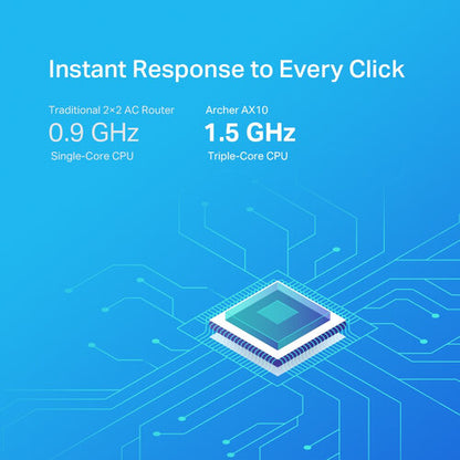 Router TP-Link Archer AX10 | WiFi 6, 1201 Mbps en 5 GHz, 300 Mbps en 2.4 GHz
