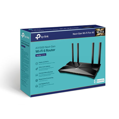 Router TP-Link Archer AX10 | WiFi 6, 1201 Mbps en 5 GHz, 300 Mbps en 2.4 GHz
